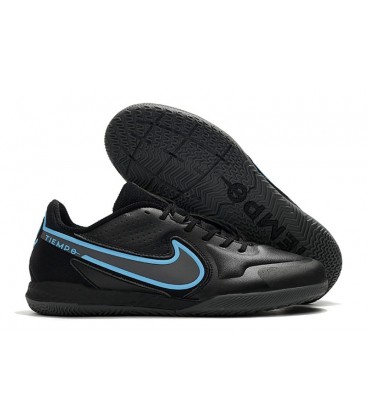 کفش فوتسال نایک تمپو های کپی Nike Tiempo Legend 9 Academy IC Black Blue