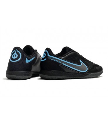 کفش فوتسال نایک تمپو های کپی Nike Tiempo Legend 9 Academy IC Black Blue