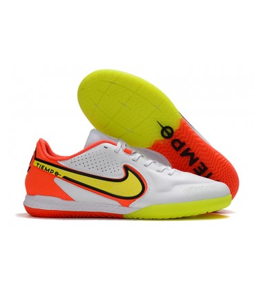 کفش فوتسال نایک تمپو های کپی Nike Tiempo Legend 9 Pro IC White Black Green