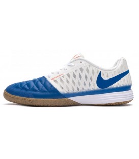 کفش فوتسال نایک لونار گتو های کپی Nike Lunar Gato II IC White Blue
