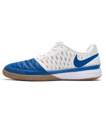 کفش فوتسال نایک لونار گتو های کپی Nike Lunar Gato II IC White Blue