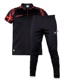 تیشرت شلوار ال اشپرت uhlsport black red