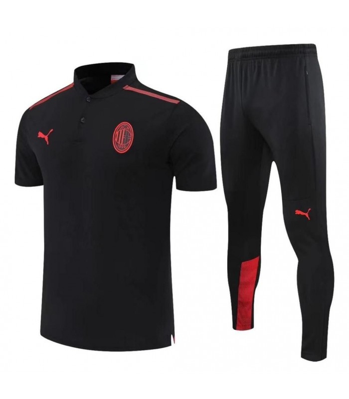 ست پولوشرت و شلوار آث میلان Ac Milan Polo shirt With Pants 2023 Black