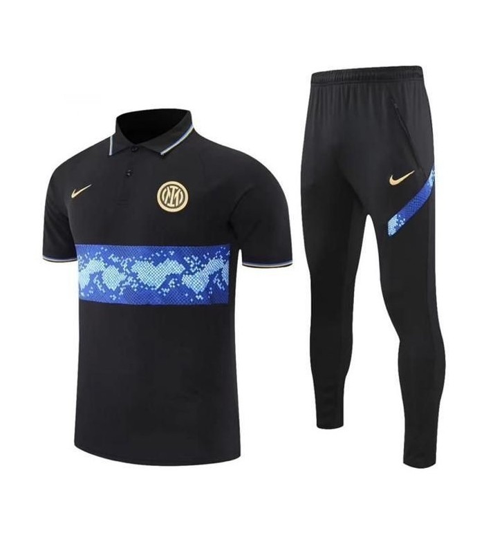 ست پولوشرت و شلوار اینترمیلان Inter Milan Original black Poloshirt With Pants 2023