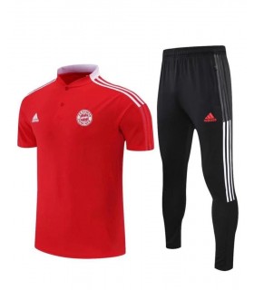 ست پولوشرت و شلوار بایرن مونیخ Bayern Munich Original red Poloshirt With Pants 2023