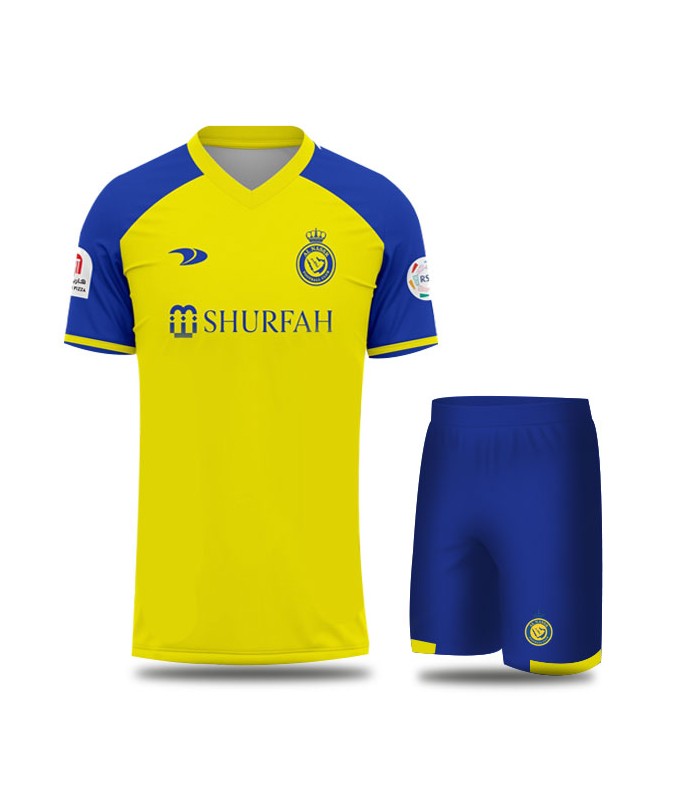 کیت و شورت اول النصر رونالدو Alnassr Home Kit 2023/24 Ronaldo