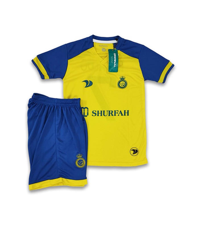 کیت و شورت اول النصر رونالدو Alnassr Home Kit 2023/24 Ronaldo