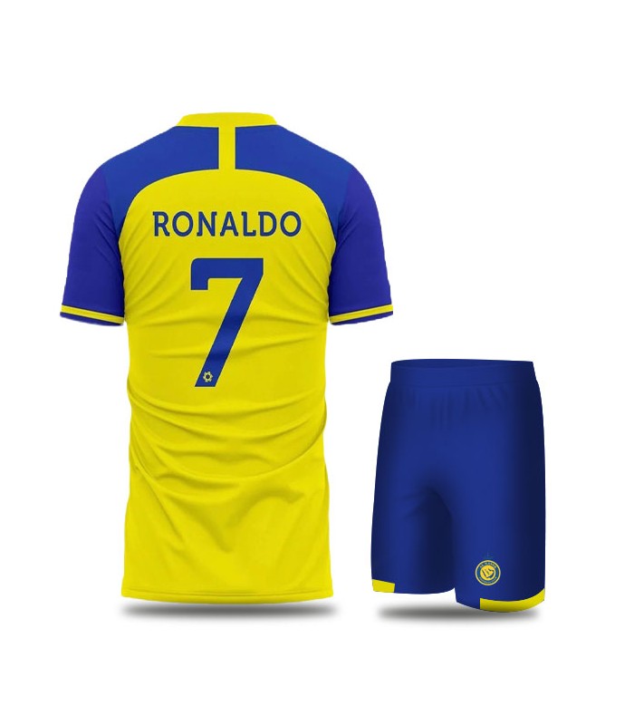 کیت و شورت اول النصر رونالدو Alnassr Home Kit 2023/24 Ronaldo