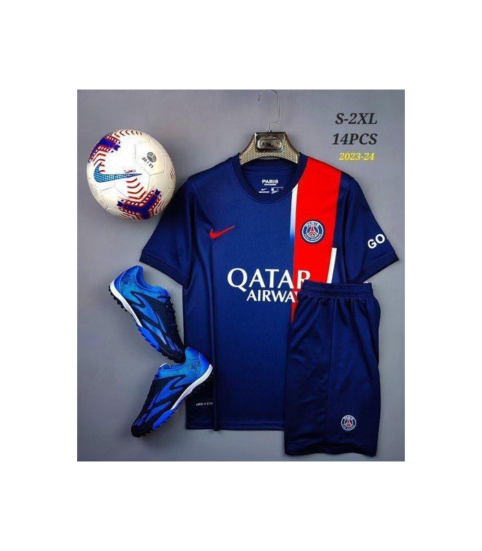 کیت و شورت تمرینی اول پاریسن ژرمن Paris Home Kit 2023/24 With Short