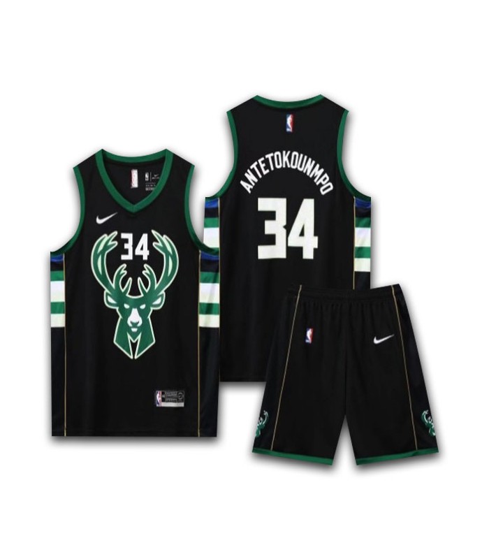ست رکابی و شورت بسکتبالی میلواکی Milwaukee jersey 2023 Black