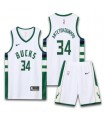 ست رکابی و شورت بسکتبالی میلواکی Milwaukee jersey 2023 white