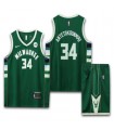 ست رکابی و شورت بسکتبالی میلواکی Milwaukee Antetokounmpo 2023 Jersey Green