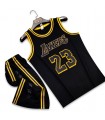 ست رکابی و شورت بسکتبالی لیکرز Lakers 2023 Jersey Black