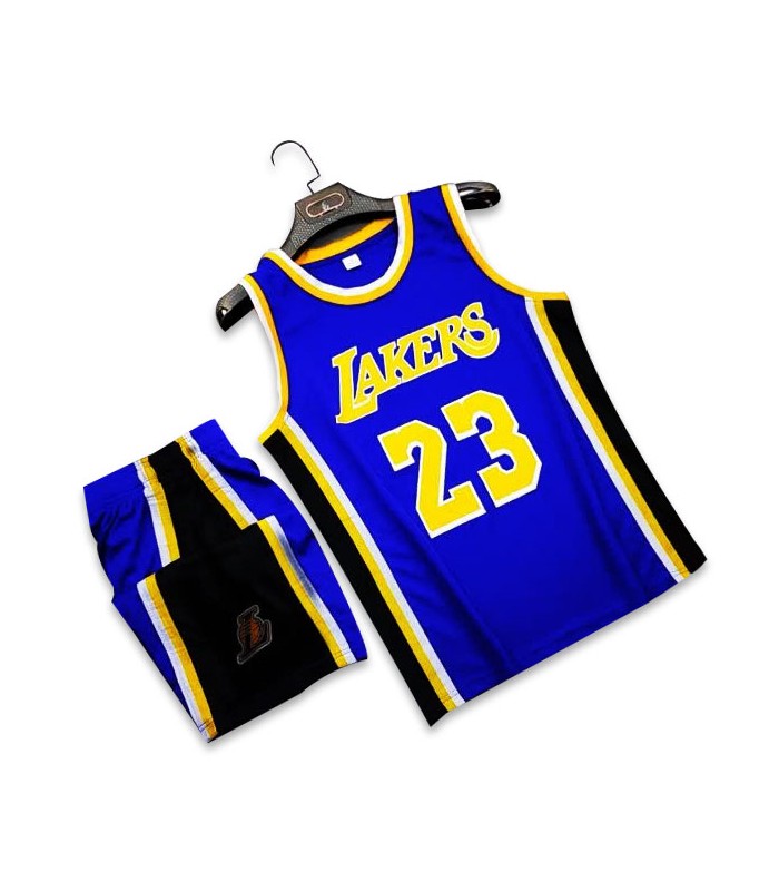 ست رکابی و شورت بسکتبالی لیکرز Lakers 2023 Jersey Blue