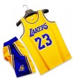 ست رکابی و شورت بسکتبالی لیکرز Lakers 2023 Jersey Yellow