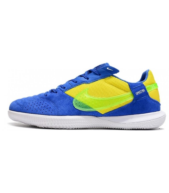 کفش فوتسال نایک استریت گتو Nike Street Gato Blue Yellow Green