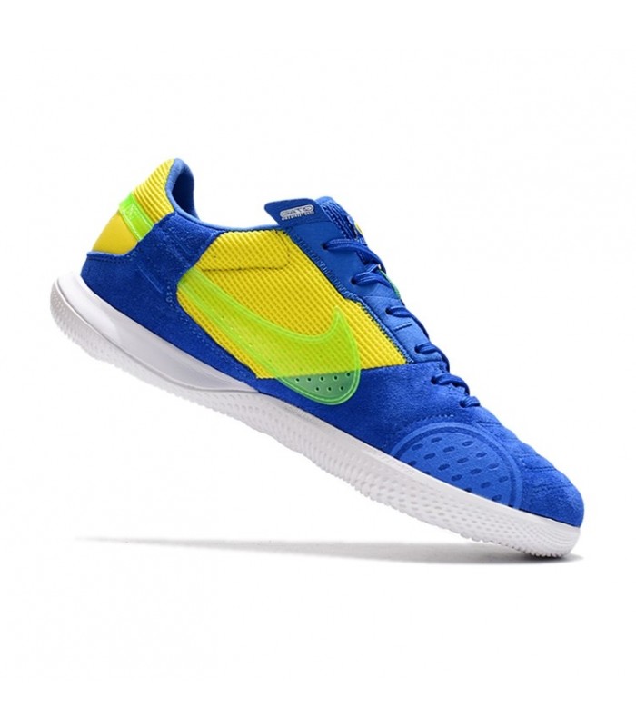 کفش فوتسال نایک استریت گتو Nike Street Gato Blue Yellow Green