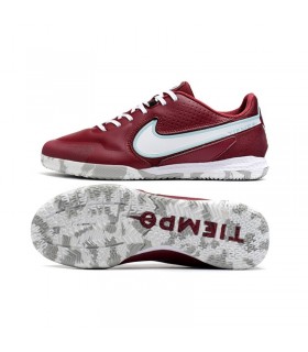 کفش فوتسال نایک تمپو لجند Nike React Tiempo Legend 9 Pro IC Red Grey